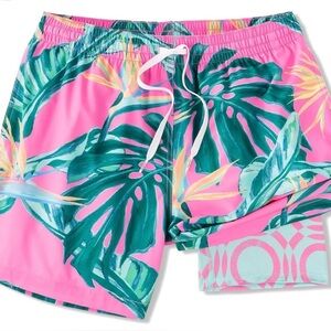 Chubbies Birds of Paradise swim trunks kids 10-12 youth